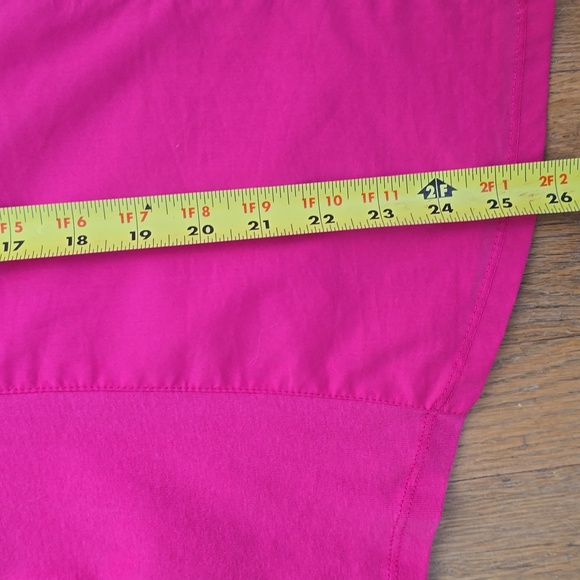 CROFT AND BARROW WOMEN'S PETITE FUSCIA PINK FRONT BUTTON SHIRT SIZE PETITE LARGE - Picture 12 of 16